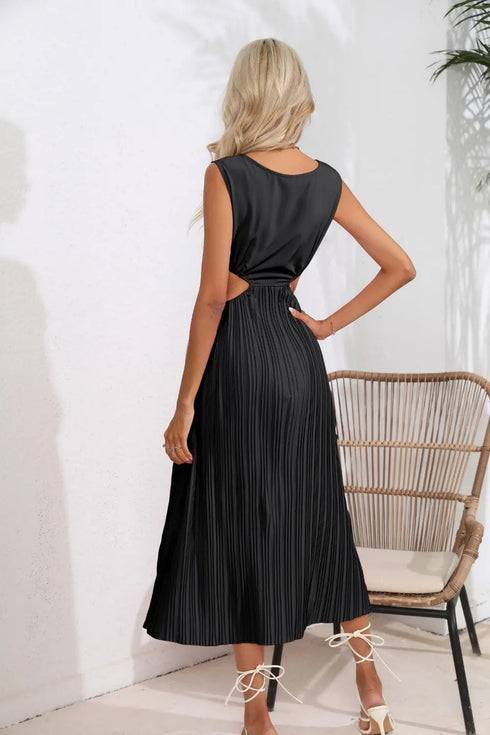 'Veda' Cutout Ruched Maxi Dress - Celes Fashion